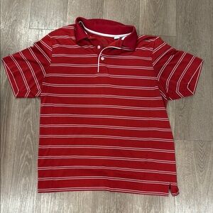 Red Striped golf Polo Shirt